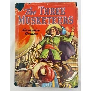 Vintage Three Musketeers By Alexander Dumas 1945 /1946 Print Illustrated HC Book